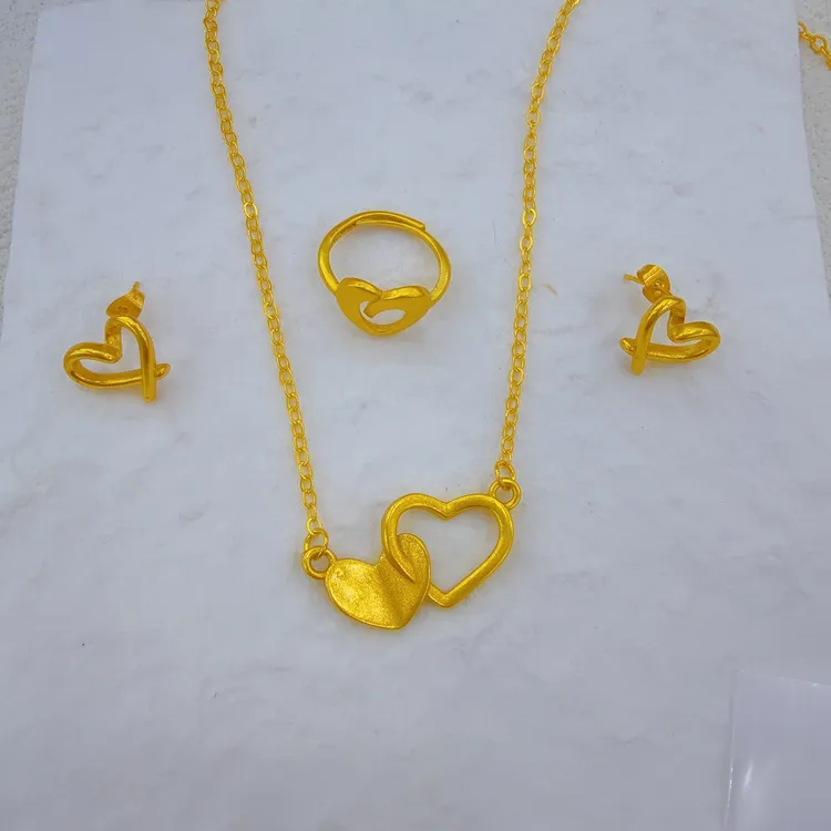 铜合金亚克力项链 爆款时尚三件套首饰nipal百搭个性