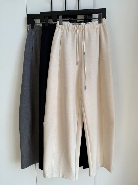 秋冬神裤女装可机洗醋酸羊毛弯刀裤