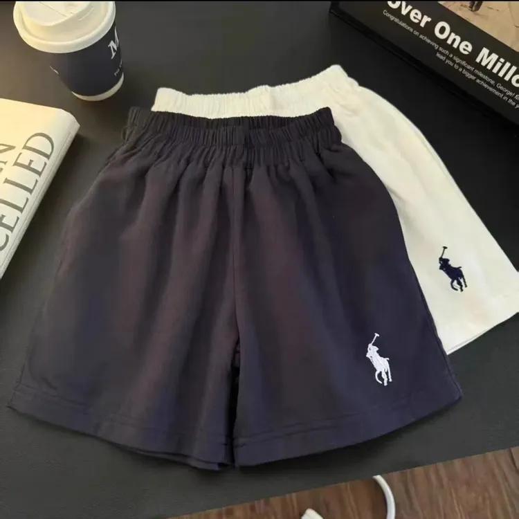 儿童夏款纯棉短裤2025年新款夏季宽松休闲刺绣五分裤子百搭工装裤