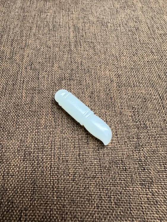 和田玉新疆且末山料油脂白手工雕刻金榜题名状元笔文昌笔毛笔挂件