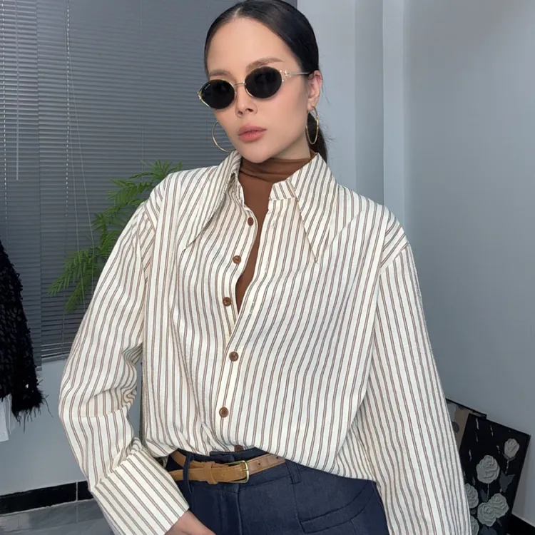 Subinur 打底衫➕衬衫两件套 099