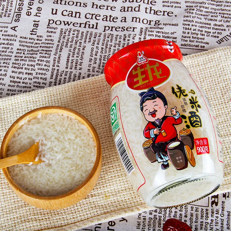 孝感生龙佬米酒900g装甜酒酿传统发酵绿色食品甜糯米醪糟酒酿即食