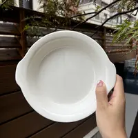 沙拉碗早餐盘烤盘陶瓷双耳精致好看的菜盘芝士焗饭焦糖布丁烤碗