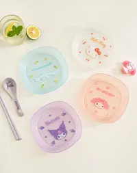 三丽鸥正品授权加厚高颜值卡通水果盘可爱透明家用隔热防烫果盘