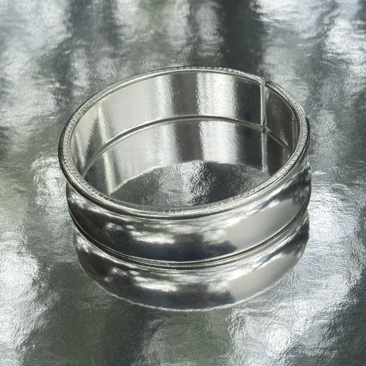 足银手镯  足银999霸气男款凹面鸿运银手镯质感送男友老公礼物