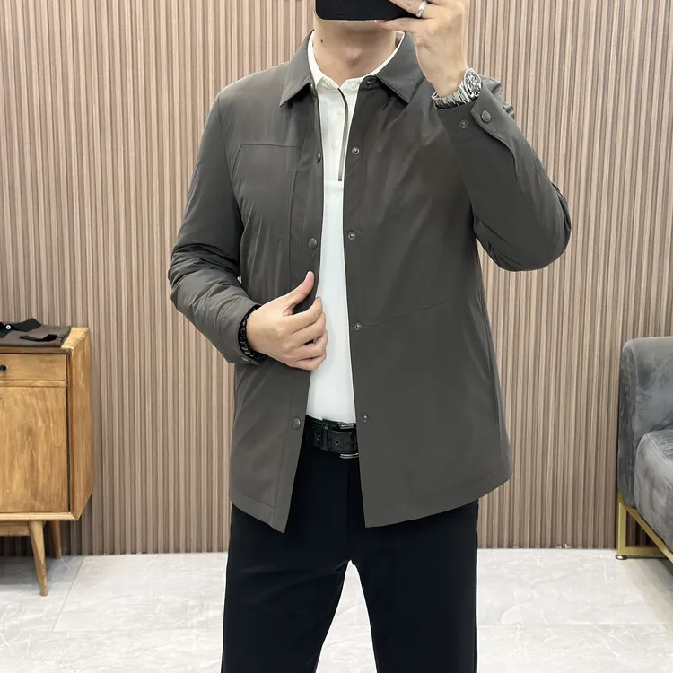 冬季【白鹅绒羽绒服】高端时尚外套男装时尚休闲商务羽绒服35199