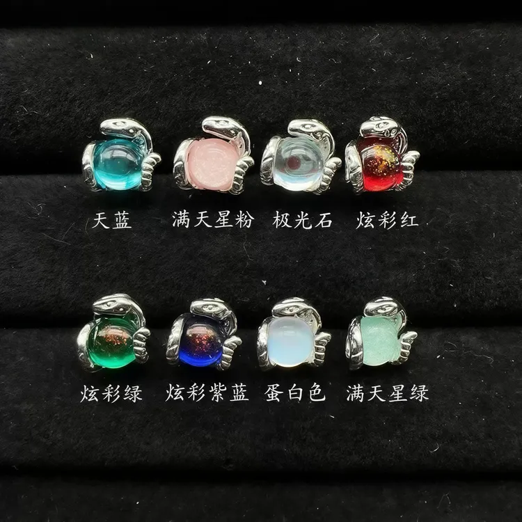 钛钢耳饰 美杜莎之蛇钛钢舌钉粗1.6辣妹炫彩可拆卸可喝酒穿刺饰品