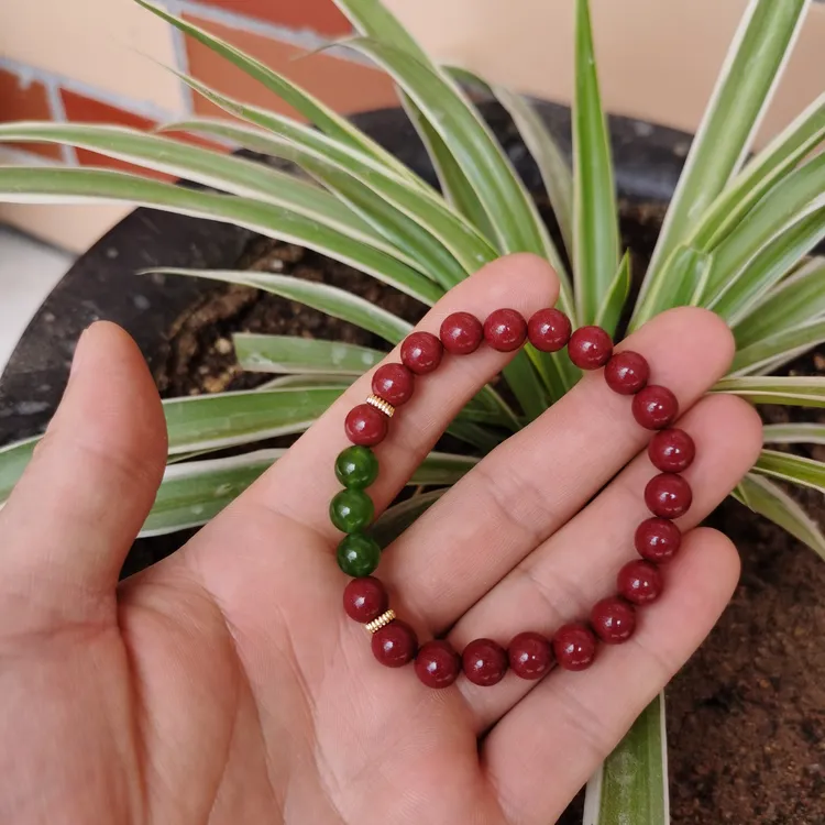 含辰砂工艺品紫金砂转运珠手串女款本命年护身符饰品