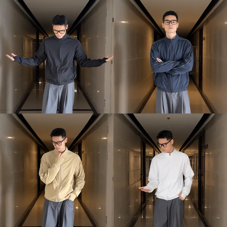 【3231】“原纱防晒”高尔夫立领运动户外轻量防晒服夹克男夏季防晒衣