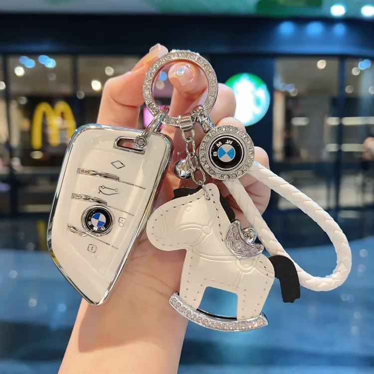 适用宝马钥匙套3系1系5系7系x1x2x3x4x5x6刀锋壳530车320li女包扣