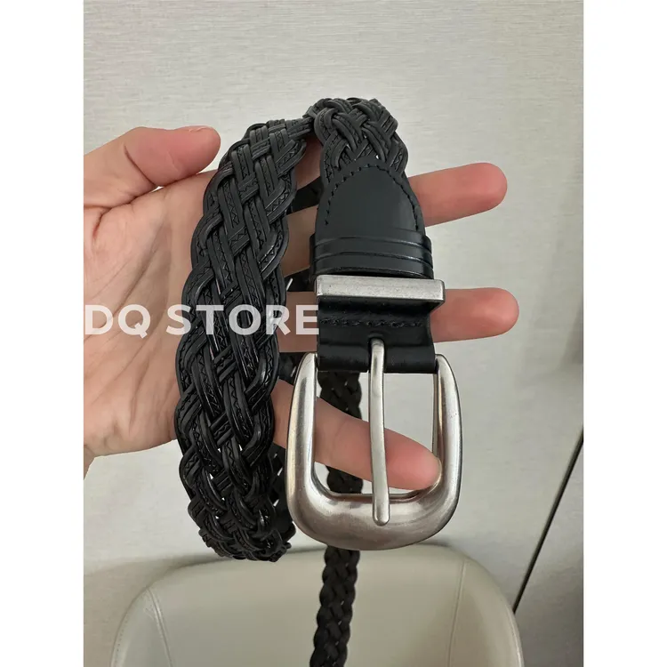 2025新款时髦百搭利器！复古编织腰带装饰简约日常ins小众皮带配饰