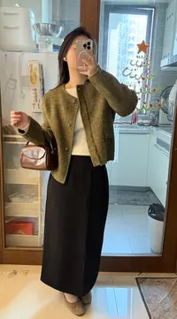 2025新款：双面羊毛大衣小香风，优雅之选，诠释轻奢质感5606