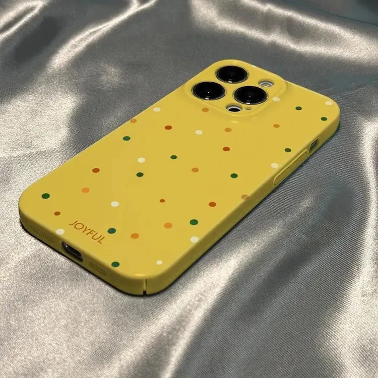 彩色波点适用iPhone12promax荣耀华为OPPOVIVO小米全包菲林手机壳