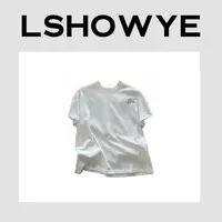 LSHOWYE｜定制棉螺纹小立领短袖T   54708