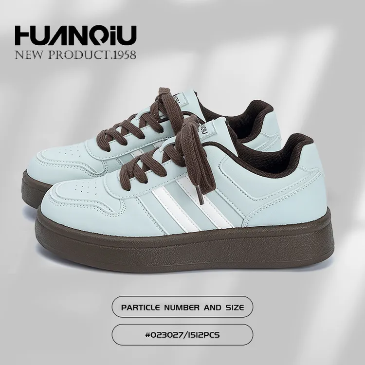 环球女鞋2025欧若风厚底增高百搭秋季新款皮面舒适鞋子女休闲板鞋