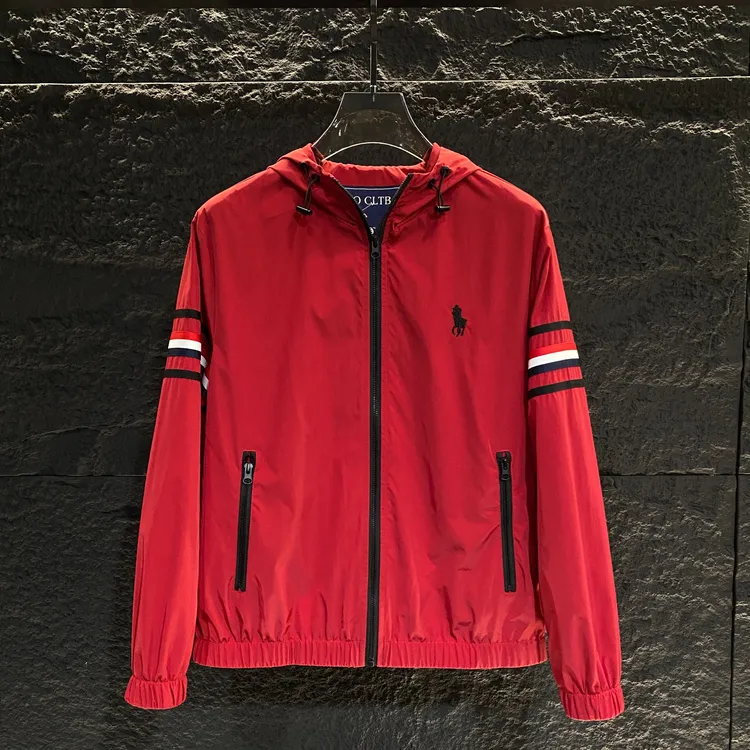 潮牌轻奢网孔连帽刺绣速干户外休闲情侣秋冬时尚冲锋衣夹克外套