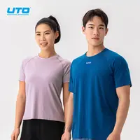 UTO悠途向氢Coolmax运动短袖男女款夏季轻薄吸汗速干户外跑步T恤