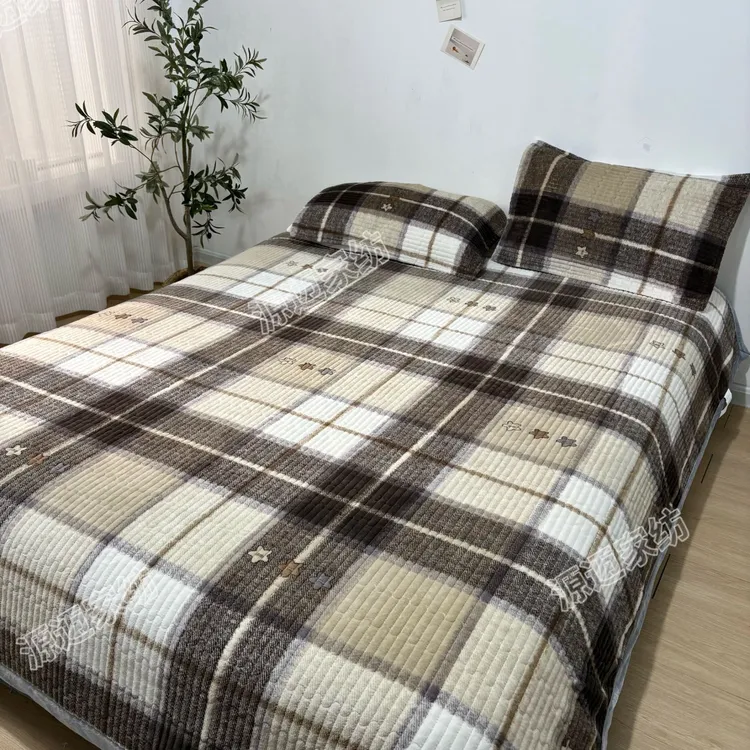 秋冬新款牛奶绒床盖保暖防滑绒床单机洗不掉毛双面双用