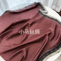 【老钱风.】新款90*90CM左右复古方巾丽锦缎丝巾