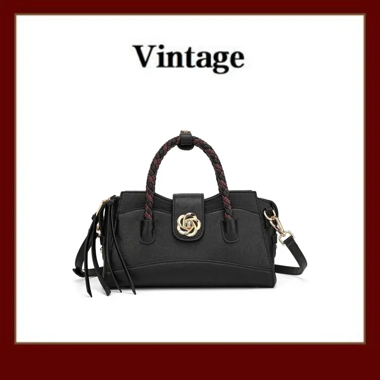 FIMKA黑色轻奢高定女士单肩包包