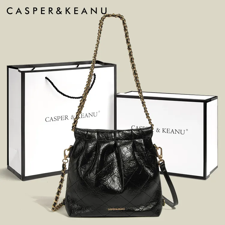CASPER&KEANU小众链条流浪包轻奢女包包女款爆款2025新款单肩包