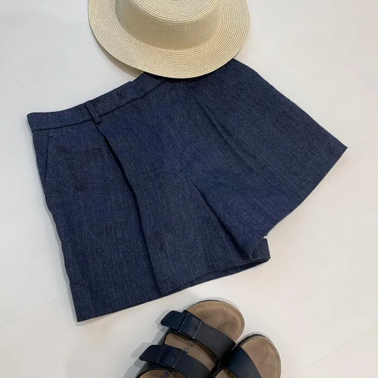 【小禾订单】阔腿夏季百搭短裤老钱风女装气质法式时尚MO0937