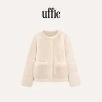 UFFIE于绘 舒芙蕾 软糯拼接皮毛一体外套