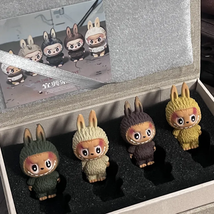 紫砂茶宠拉布布Labubu（一套4个）创意