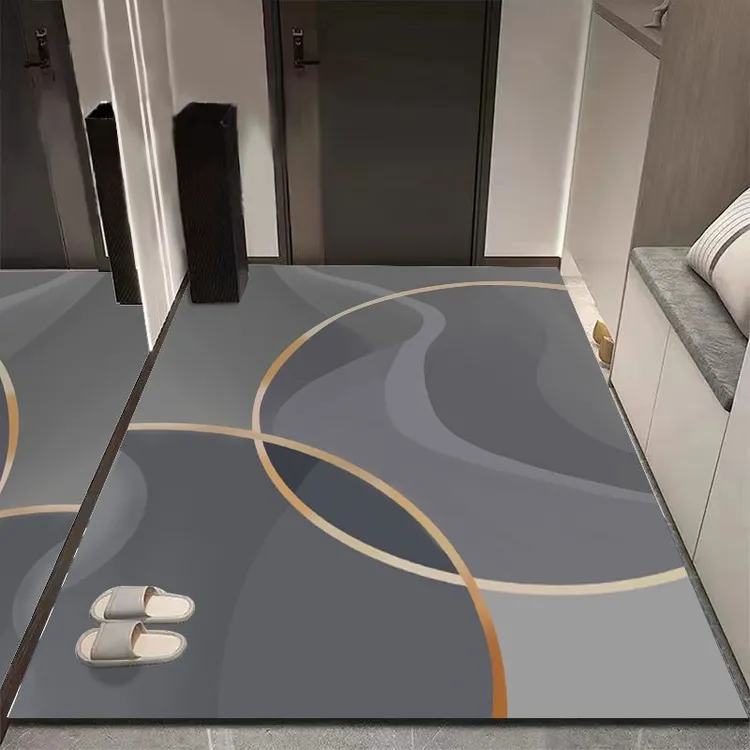 硅藻泥可裁剪地垫入户门垫进门除尘防滑吸水脚垫浴室厕所门口定制