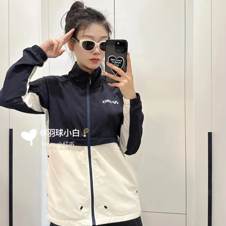新款yy羽毛球服外套秋冬李宗伟同款训练服外套弹性运动休闲风衣