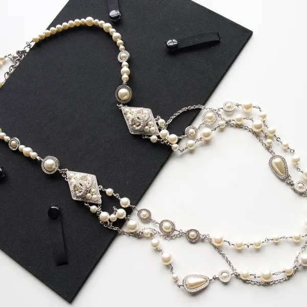 Chanel 雪地系列珍珠项链