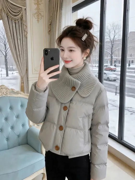 巨好看的冬装短款棉服外套2026新款今年流行爆款超火加厚面包服女