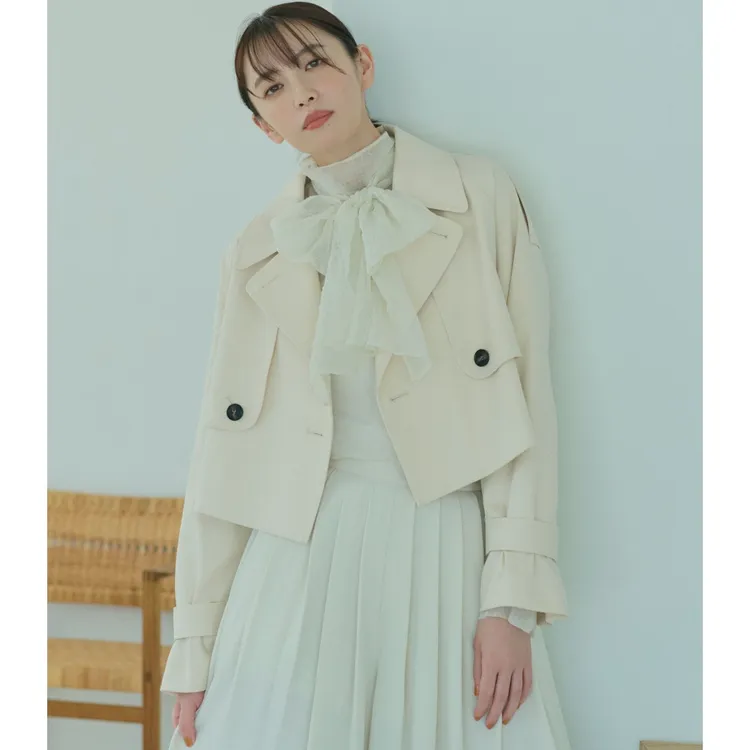 【MonTendre】春季新款 C 优雅气质小众洋气百搭上衣短款风衣外套