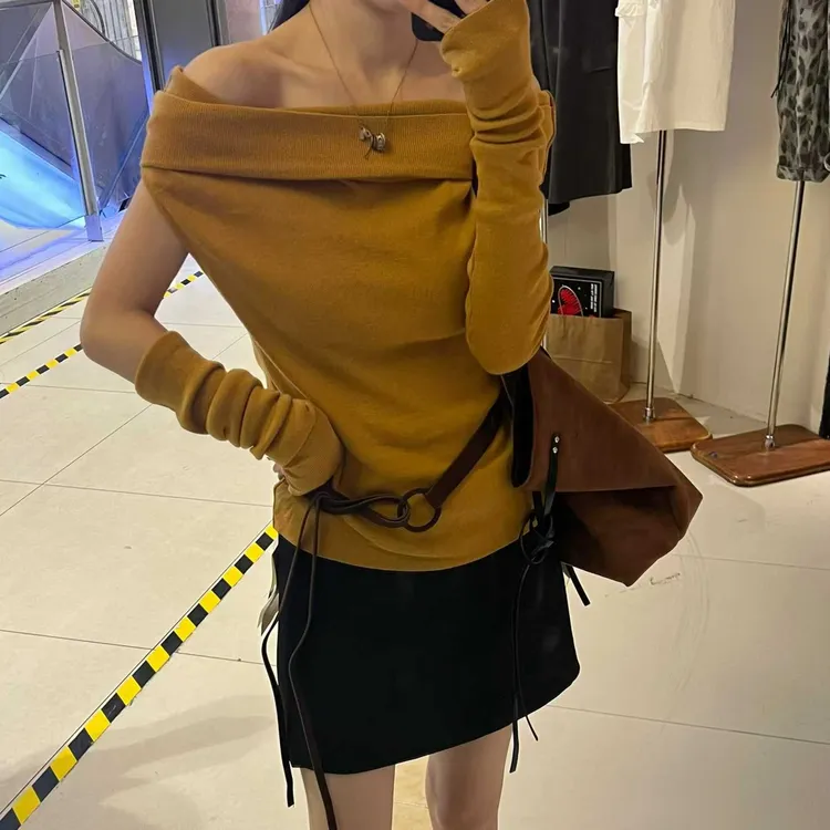 针织常规INS风不起球女毛针织衫小众打底衫百搭毛衣