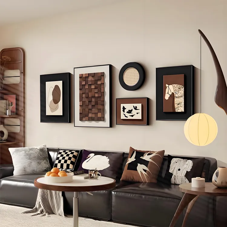 复古客厅装饰画法式中古风餐厅沙发背墙挂画高级感沙发背景墙壁画