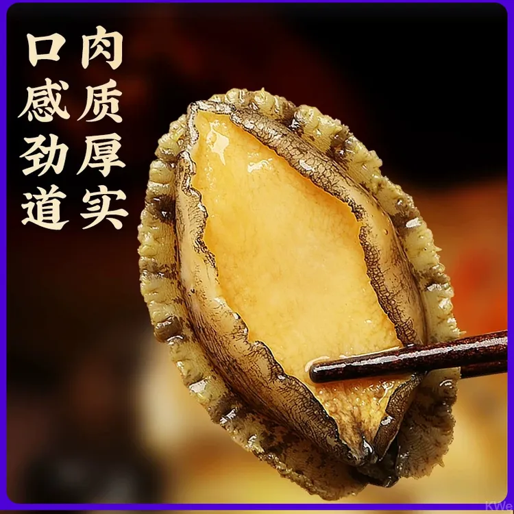 大鲍鱼肉 纯肉活冻鲍鱼漂烫鲍鱼肉 