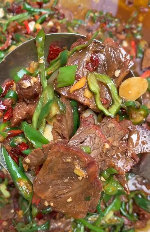 苏北辣椒炒牛肉徐州邳州新沂宿迁炒牛肉豆芽炒牛肉包邮