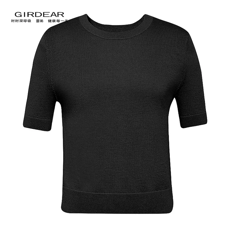 【正】哥弟秋冬新款时尚女装超值款圆领百搭舒适羊毛针织衫138101