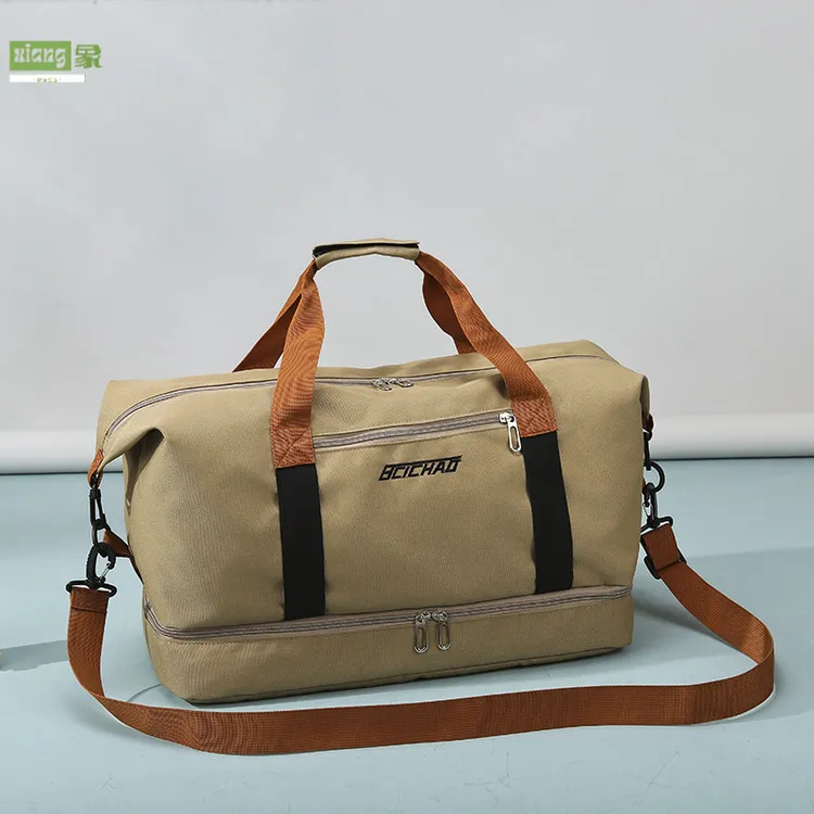 大容量轻便外出手提旅行包干湿分离短途行李袋男女运动瑜伽健身包