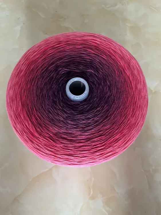 （3斤1500克加捻）8股纯棉渐变蛋糕线钩毯子手工柔软七星毯魔纹毯