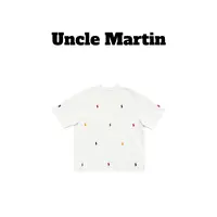马丁叔叔  25新款短袖T恤简约刺绣标重磅T 126