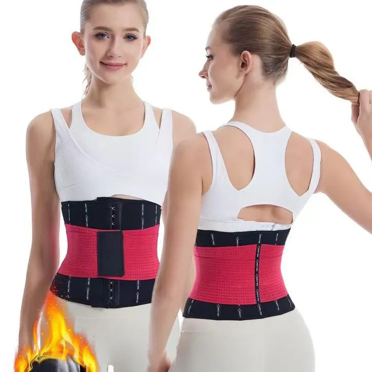 新款配合呼啦圈双层加强加压运动腰带