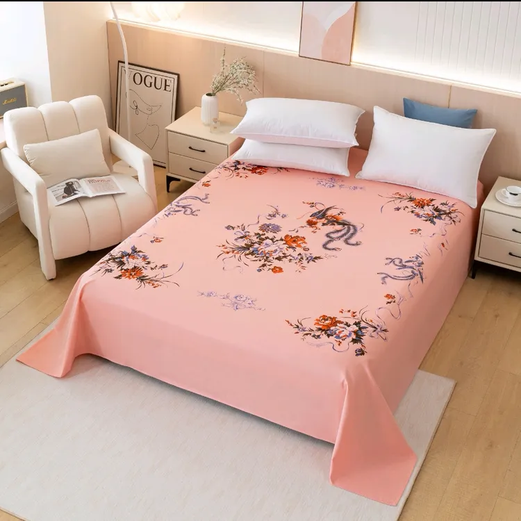 精梳棉老粗布床单单件怀旧纯棉100%全棉亲肤加厚上海国民老式床单