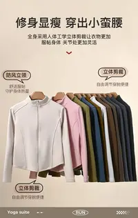 123立领秋季厚款长袖修身女短外套保暖开衫