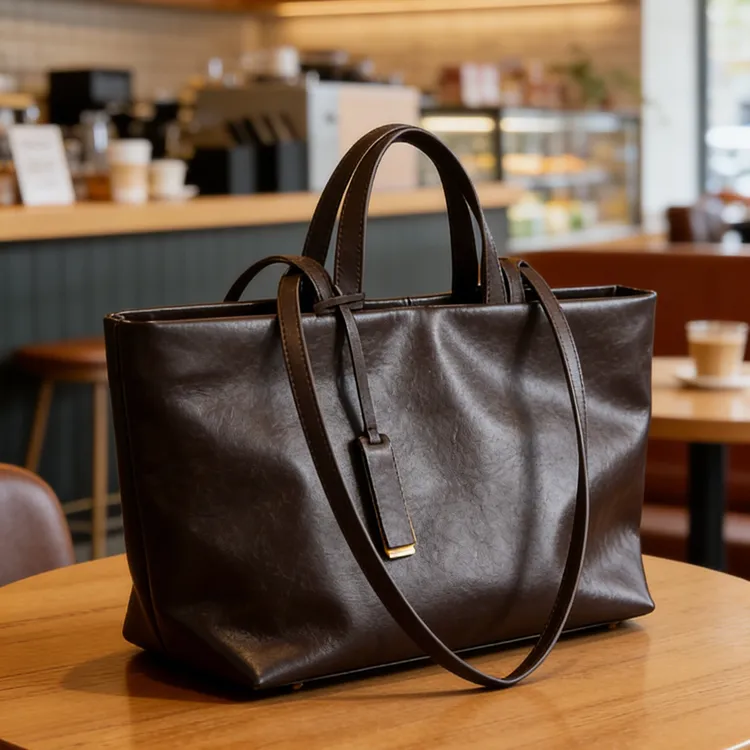 新款真皮女包小众复古腋下单肩包大容量牛皮托特包女士斜挎休闲包