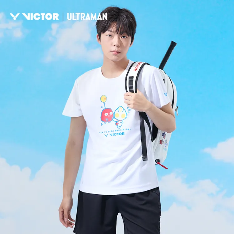 VICTOR威克多胜利羽毛球服奥特曼联名系列运动短袖T-503UTM运动服