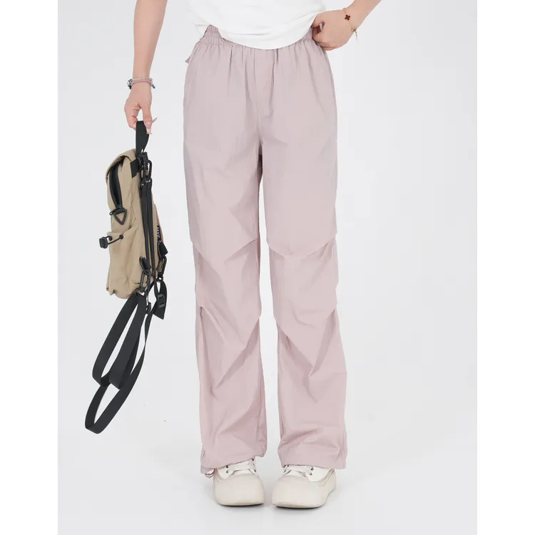 小个子圆圆5273夏季透气防晒伞兵裤薄款宽松速干户外运动工装裤女