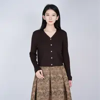 国风中式100羊毛休闲舒适亲肤长袖新款纯色针织上衣WH05007377