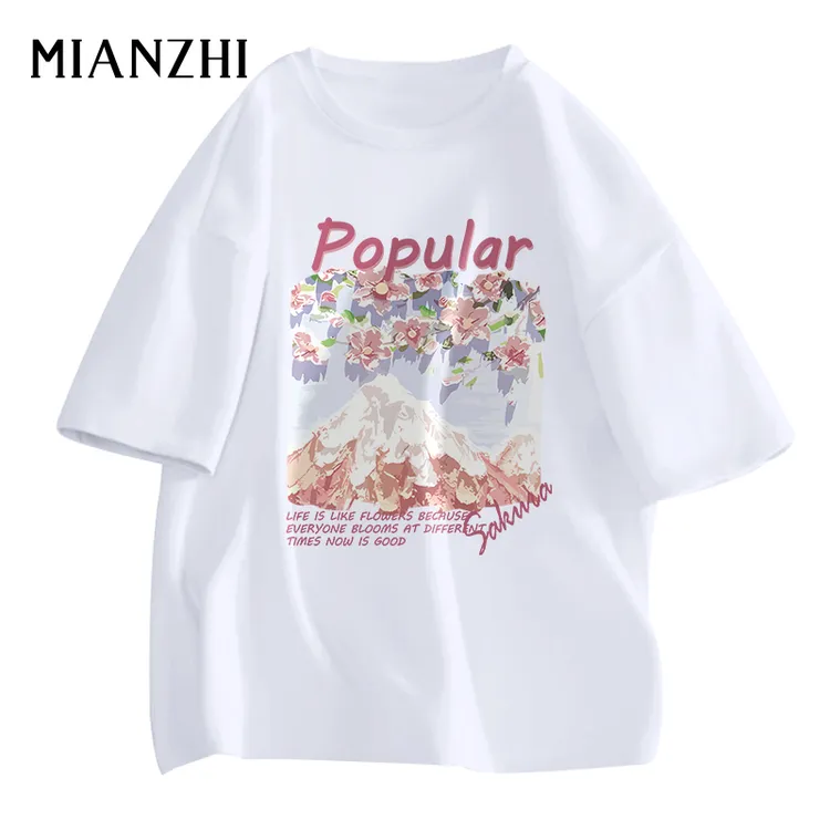 棉致白色纯棉短袖t恤女夏季2025新款爆款宽松显瘦t恤设计感小众