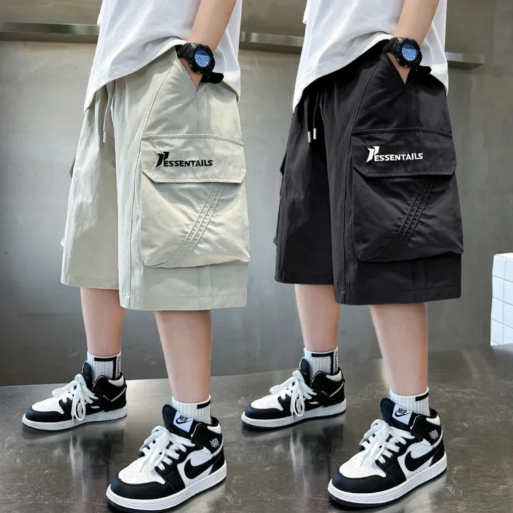 男童短裤夏装儿童工装裤中大童6-12岁10-15岁潮款男孩夏季裤子